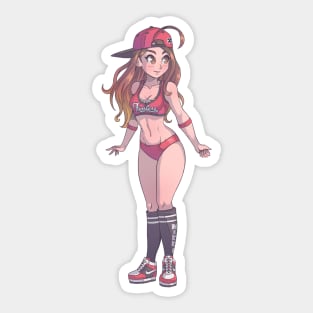 Nikki Bella Red Sticker